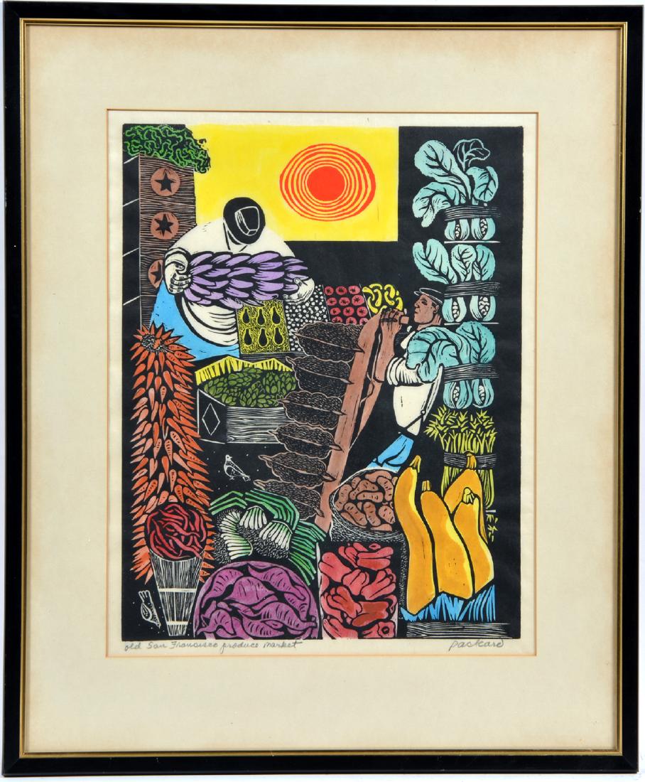 Emmy Lou Packard, Lithograph, Old SF Produce Market (1 of 4)
