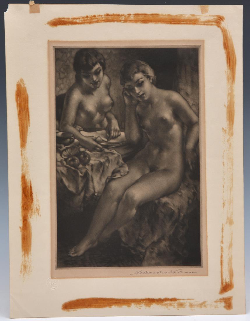 Alessandro Mastro-Valerio, Morning Paper,  mezzotint (1 of 5)