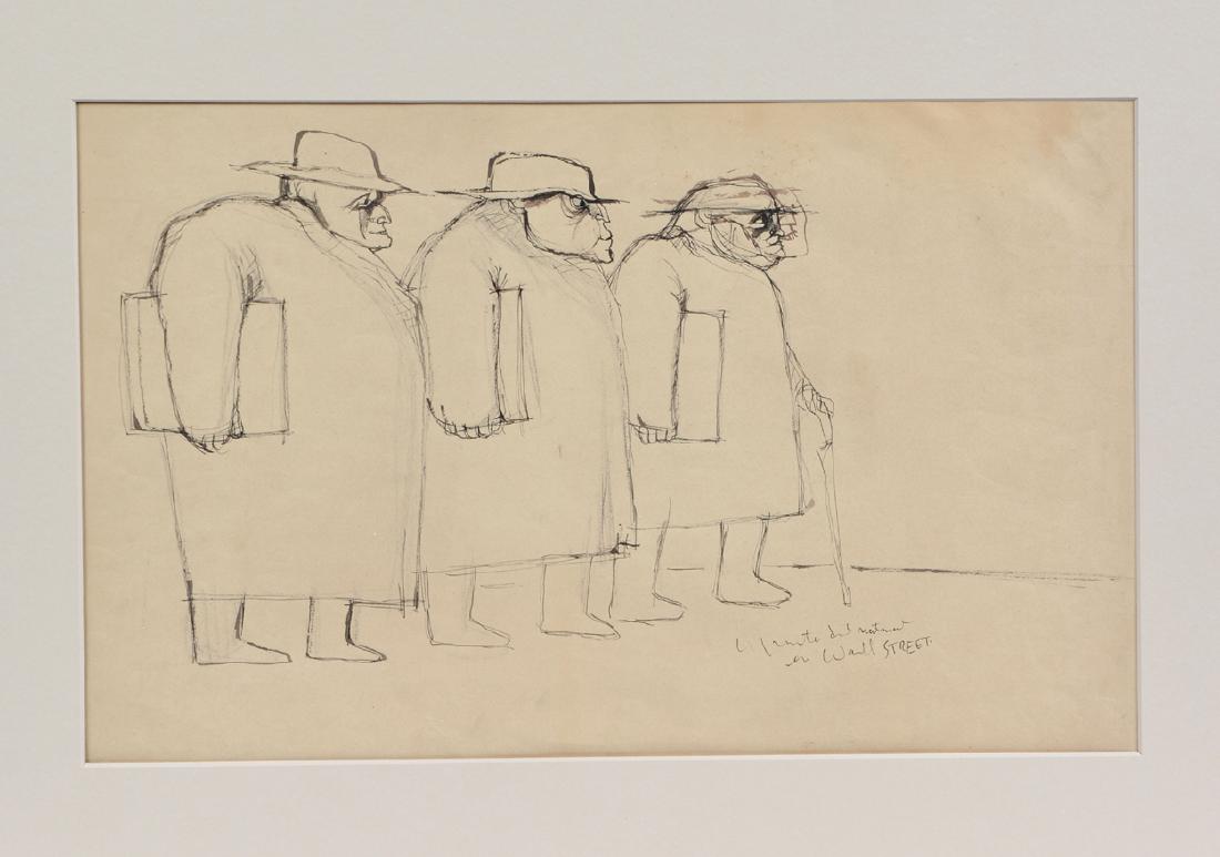 Jose Luis Cuevas (Mexican, 1934-2017) pen & ink (1 of 4)