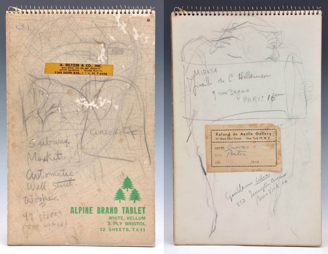 Jose Luis Cuevas (Mexican, 1934-2017) artist's sketch (1 of 10)