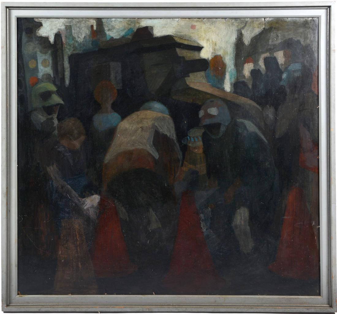 William Cumming, Event At Dusk, 1965, oil/masonite (1 of 8)