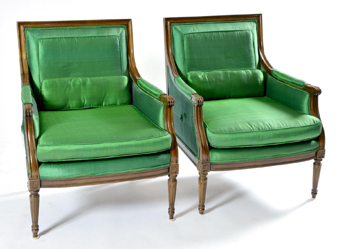 Pair of Neoclassical style Mahogany armchairs (1 of 1)