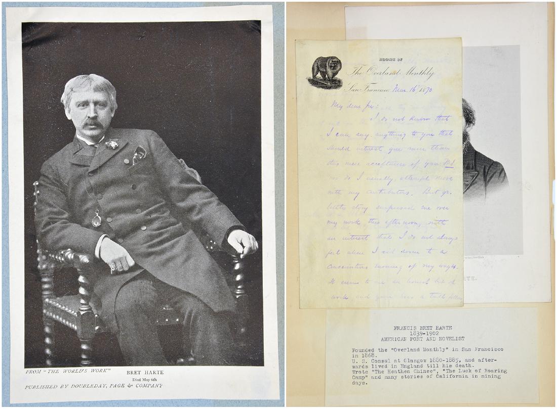 Francis Bret Harte Handwritten letter with signature (1 of 6)