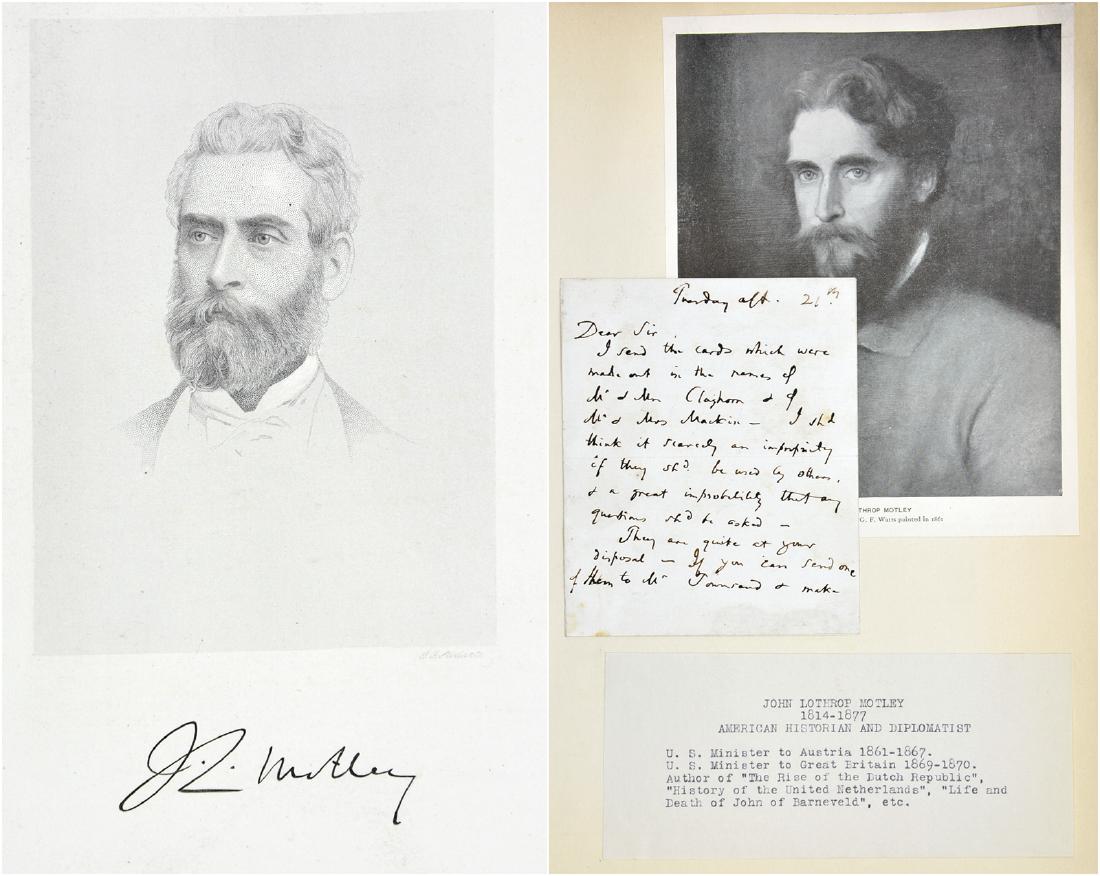 John Lothrop Motley Handwritten letter with signature (1 of 6)