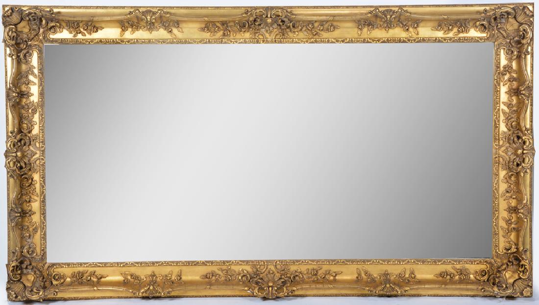 Monumental Victorian style gilt framed mirror, 7'10"w (1 of 3)