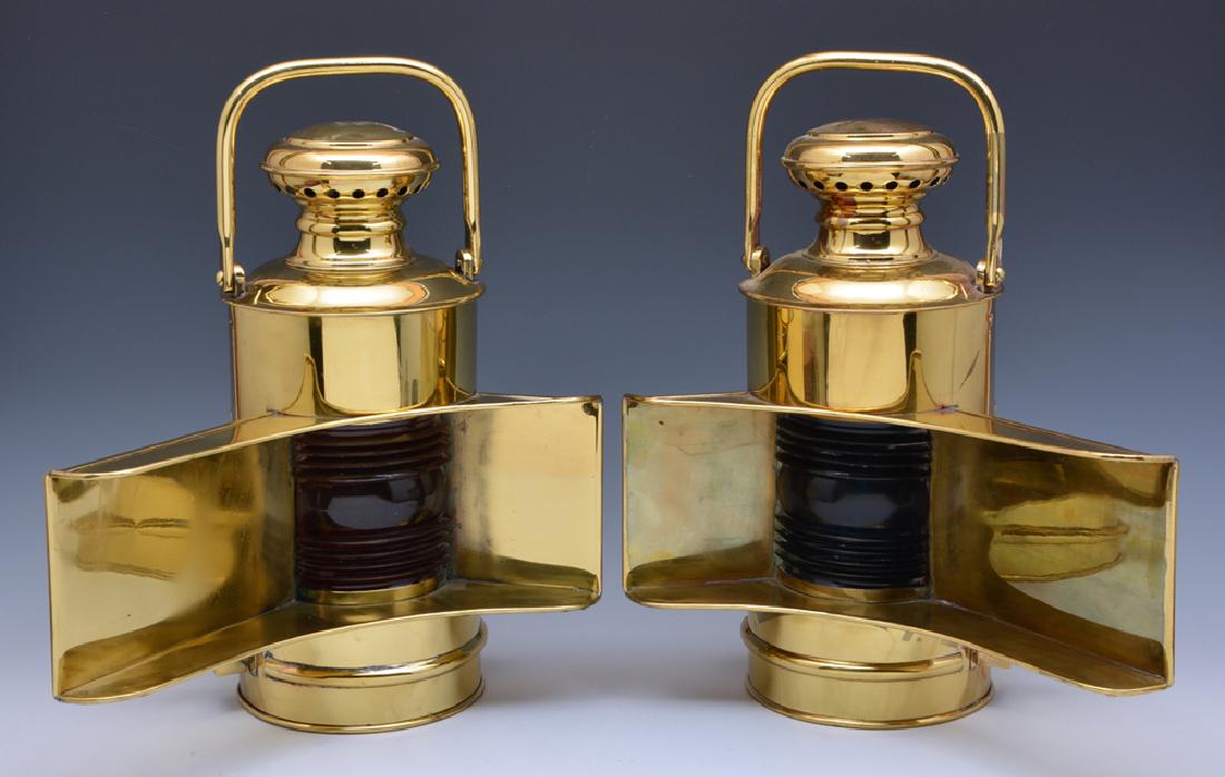 Brass Port and Starboard Lanterns, 18" tall (1 of 3)