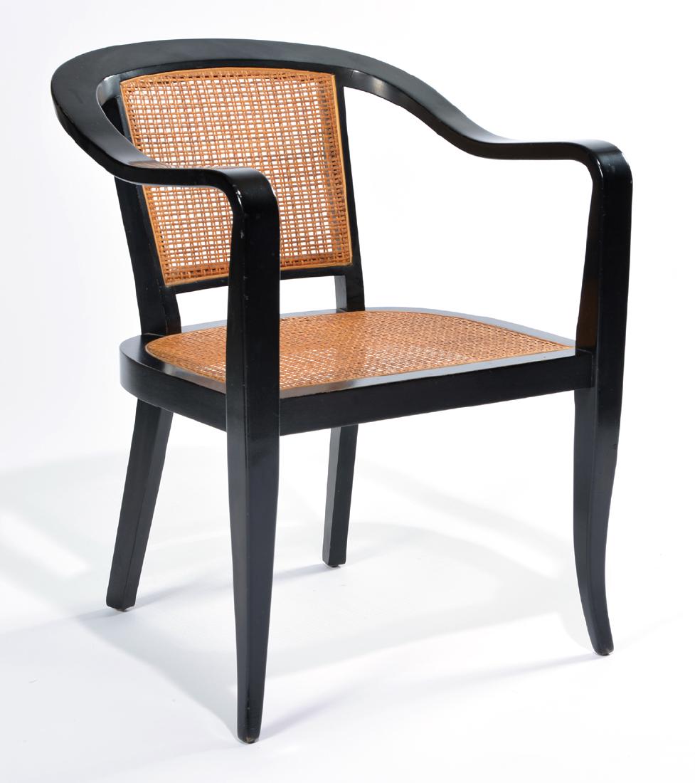 1950s American ebonized arm chair, Edward Wormley for (1 of 2)