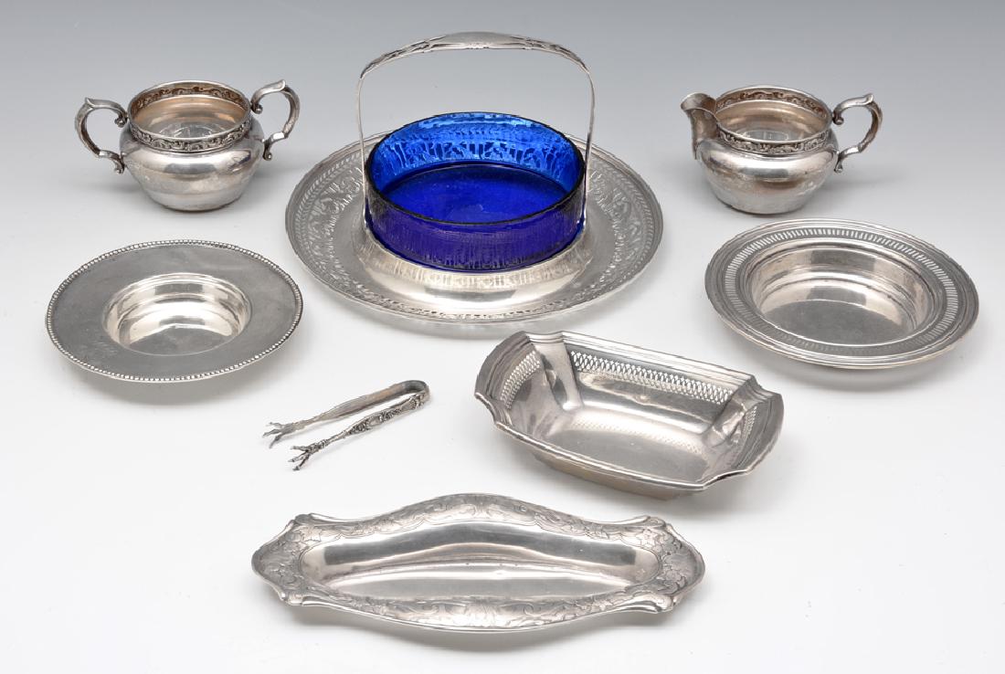 8 Pieces of Sterling Silver, Largest: Tray 9", 23.7 ozt (1 of 1)