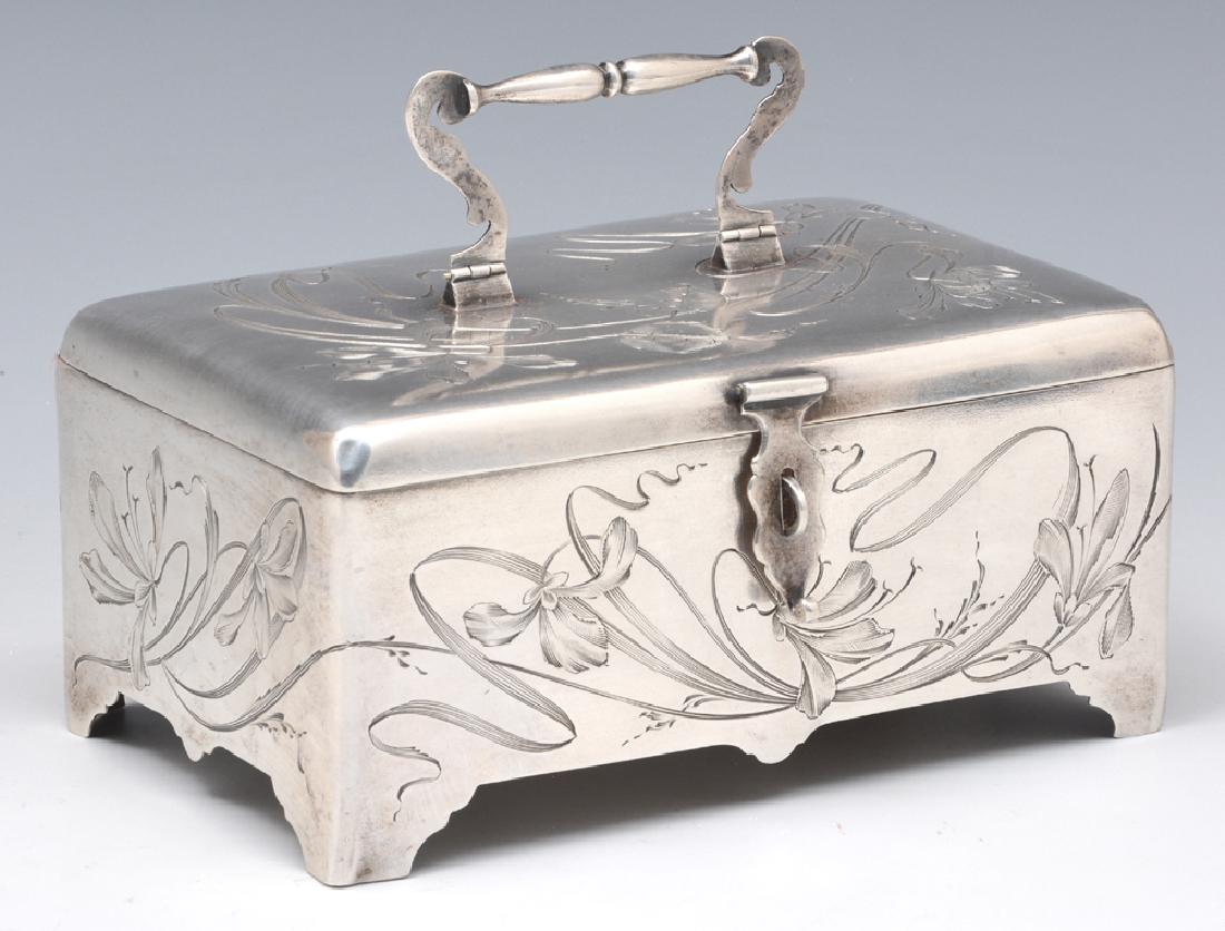 Russian Silver Box, hallmark at bottom, 15.76 ozt (1 of 5)