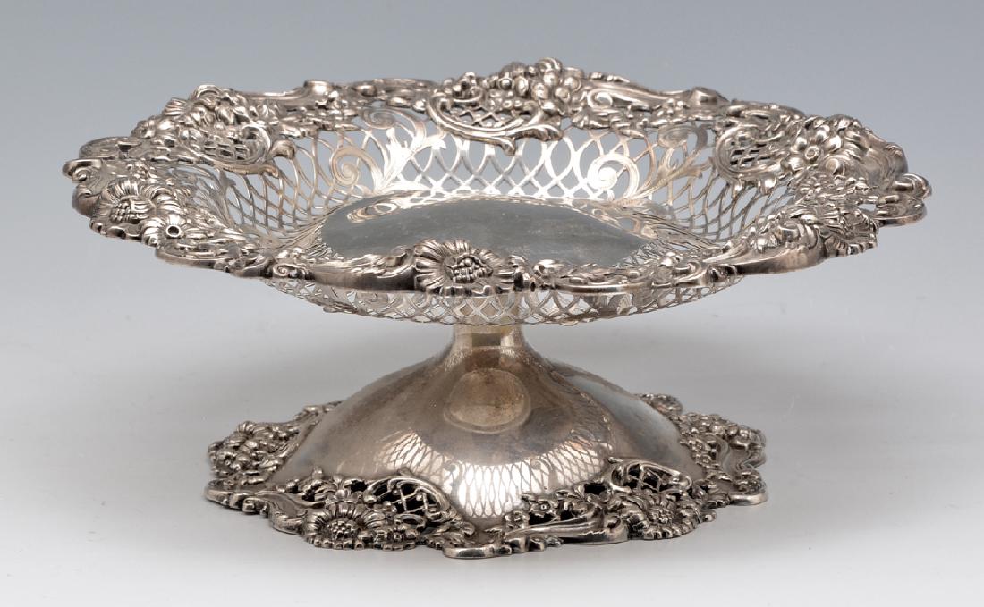 Spaulding & Co Sterling Silver Openwork Compote, 7 1/2" (1 of 3)