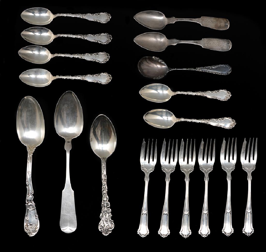 Grouping of Misc Sterling Silver Flatware, 12.7 ozt (1 of 1)
