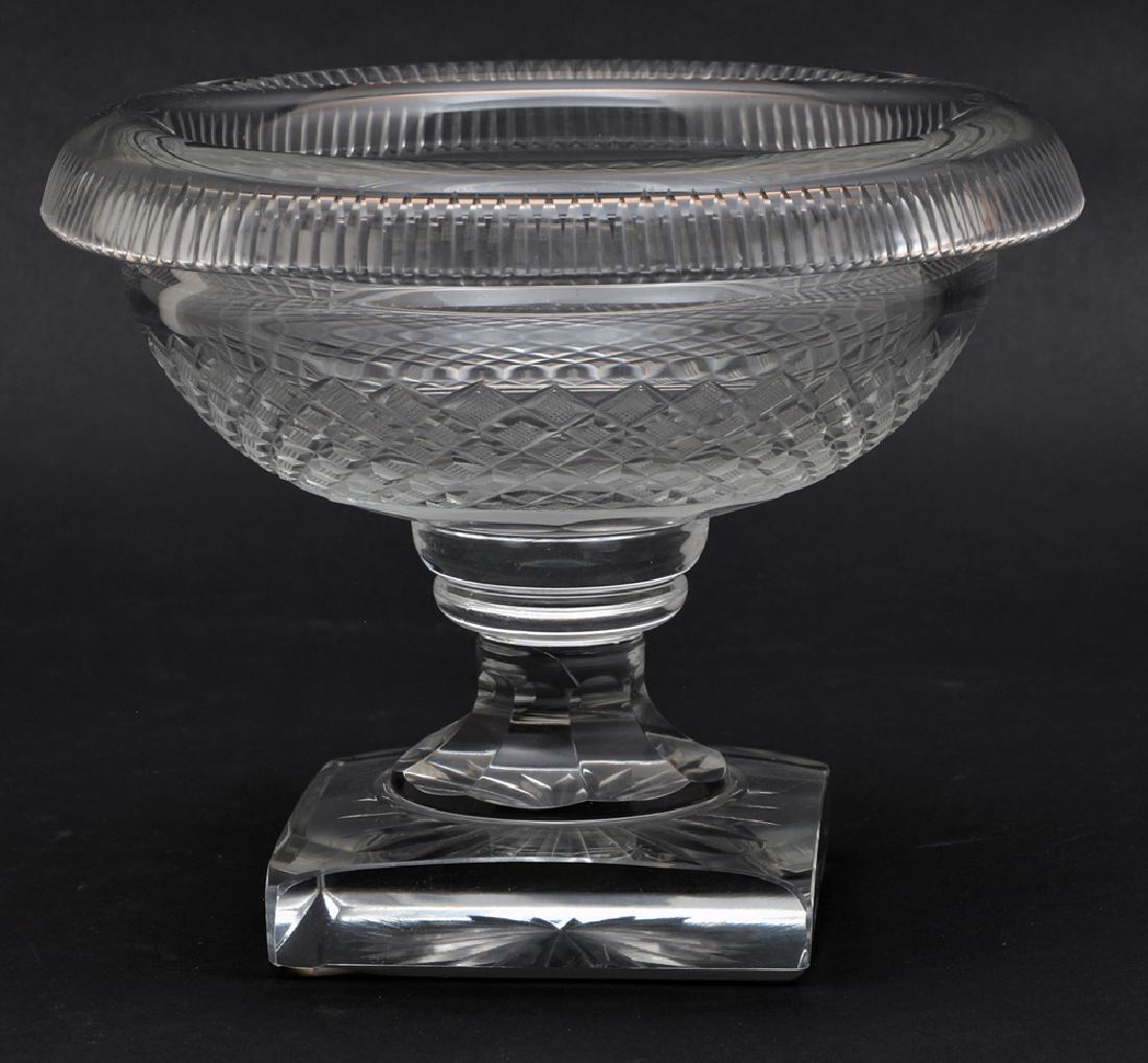 Georgian English Cut Glass Compote, c.1810 (1 of 2)