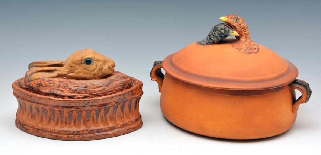 2 French Chicken & Rabbit Soup Tureens, Pillivuyt (1 of 2)