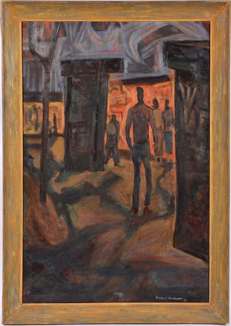 Byron Gardner (Oregon, 1930-1992), Abstract Figures, (1 of 2)