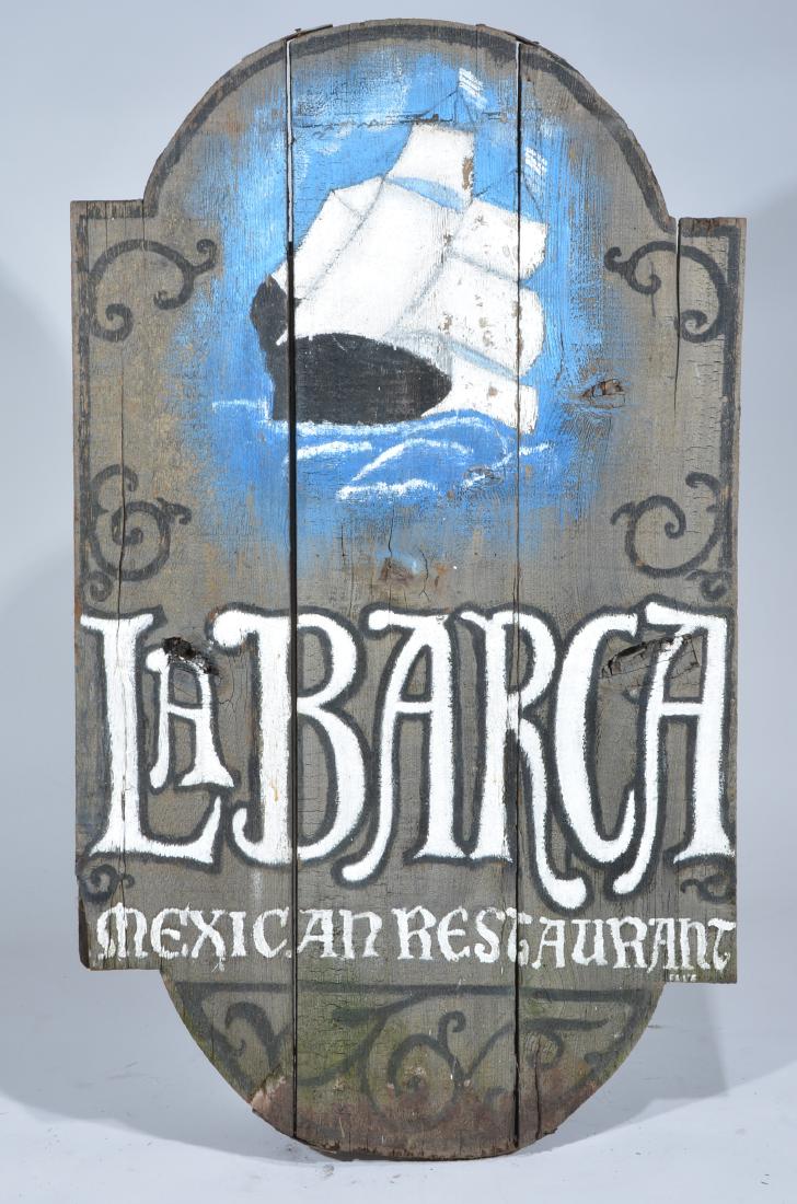 La Barca Mexican restaurant sign, San Francisco (1 of 1)