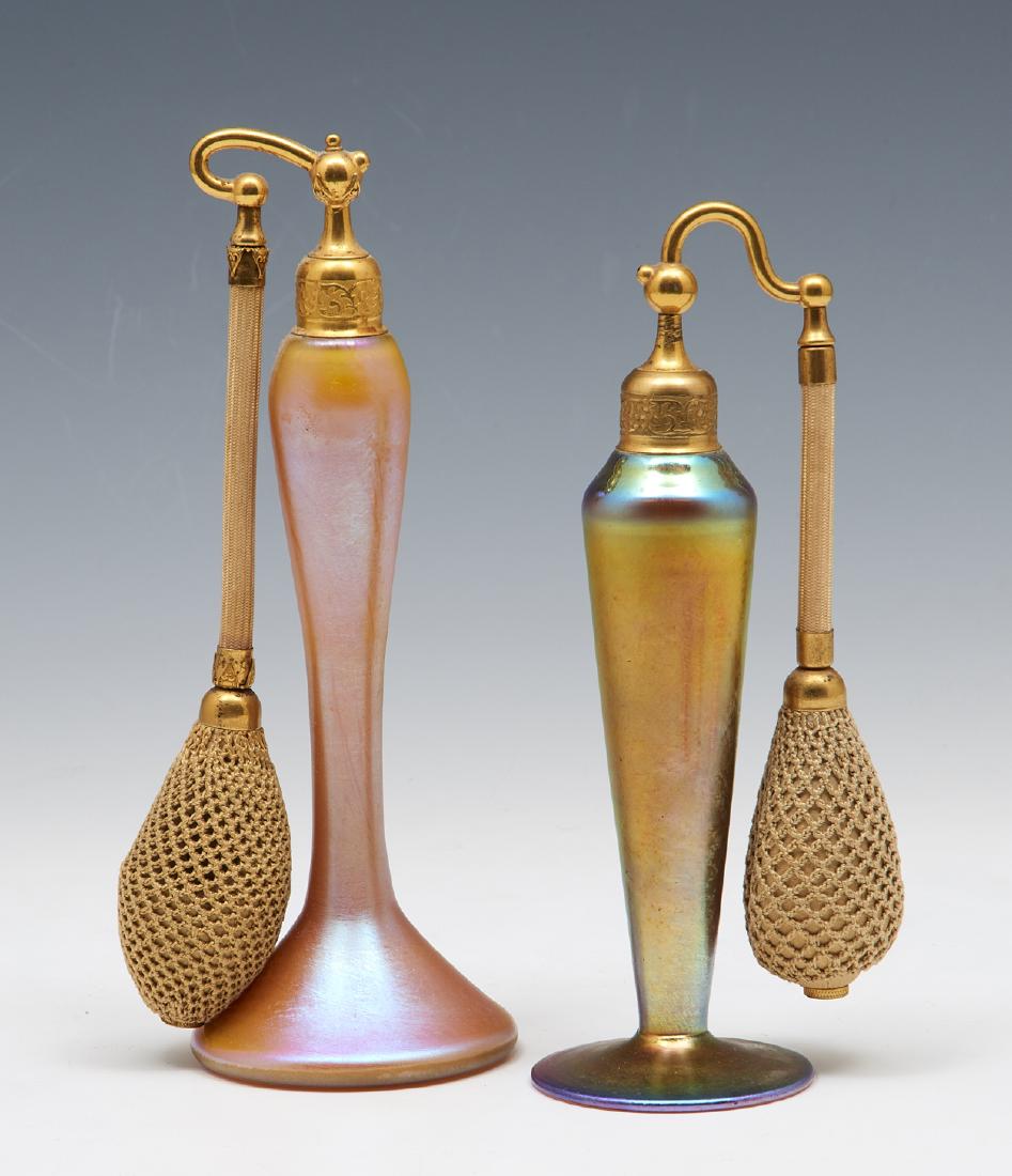 Steuben aurene perfume bottles for De Vilbiss (1 of 3)
