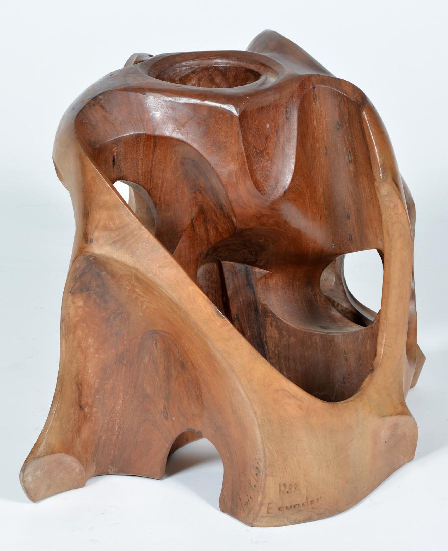 Luis Potosi, Ecuador (20th C.) Large Wood Carving (1 of 6)