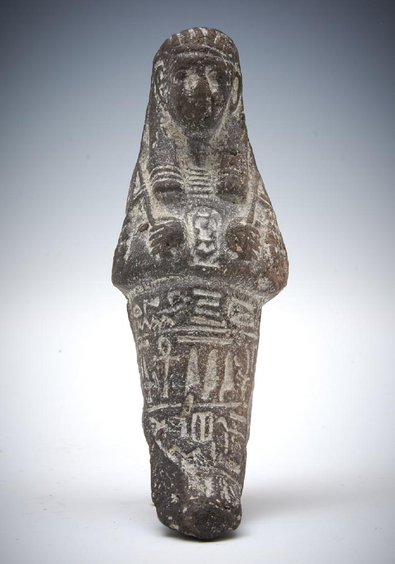 Carved Egyptian stone Ushabti figure (1 of 2)
