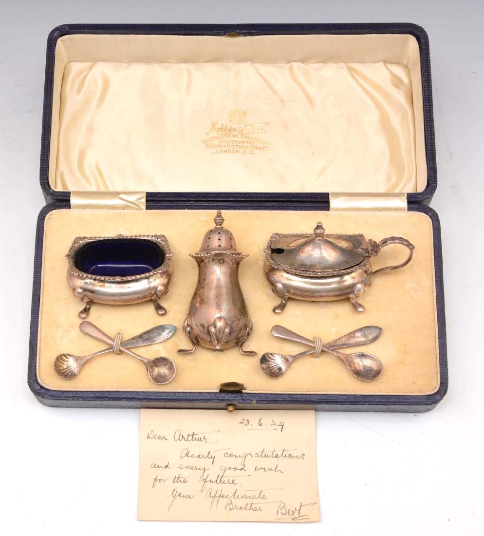 Mappin & Webb Sterling Salt & Pepper Set (1 of 4)