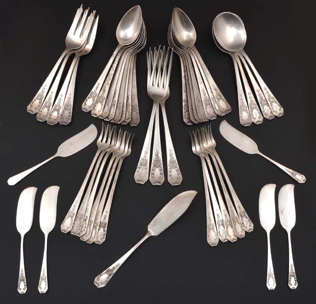 Gorham Sterling Partial Flatware Set, appx. 34 ozt. (1 of 2)