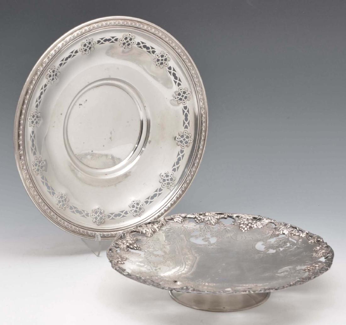 2 Sterling Silver Trays, 26.5 ozt (1 of 7)