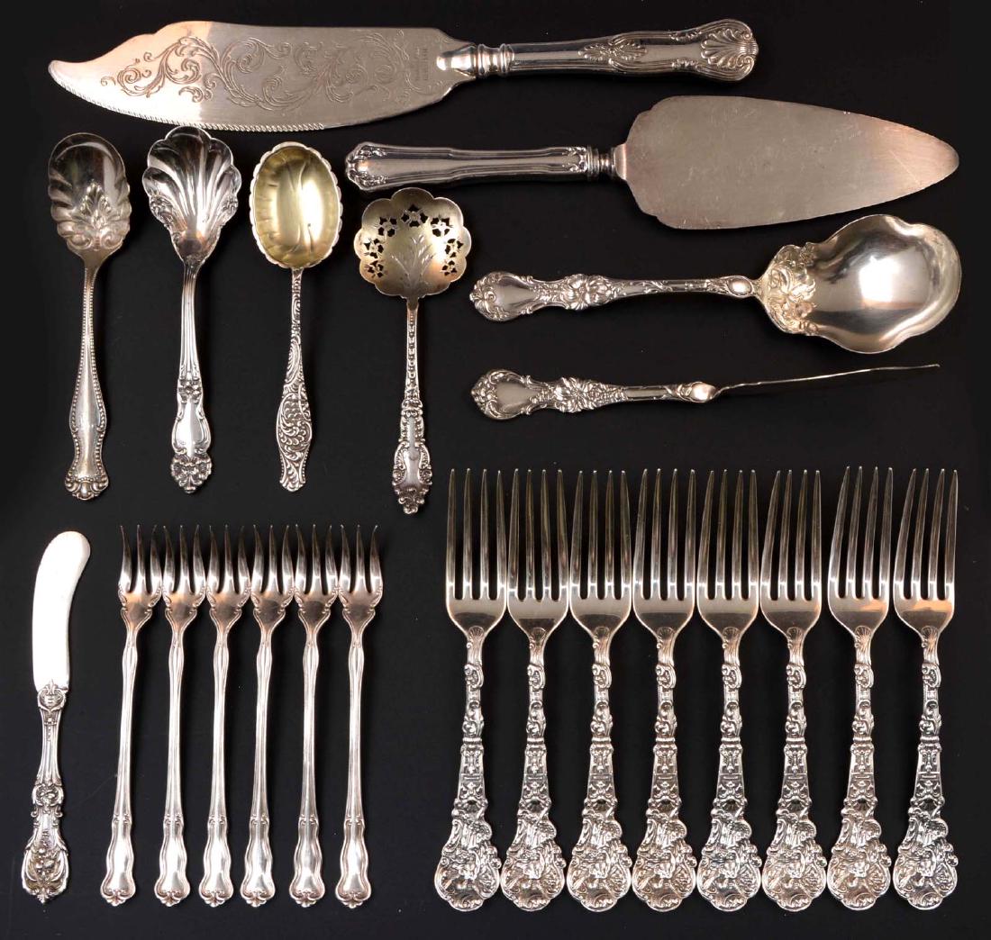 8 Gorham Sterling Silver Forks plus other pieces. 9.3 (1 of 1)