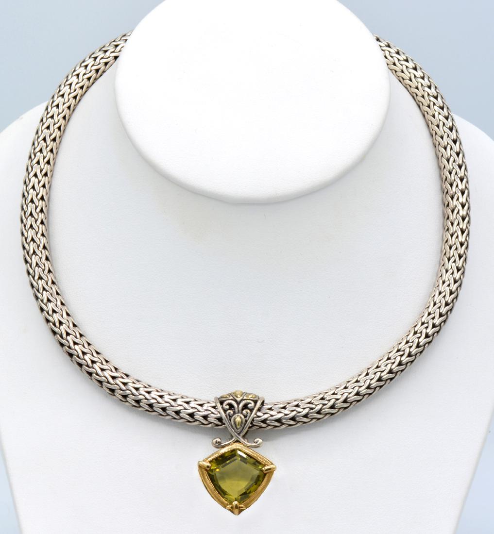 Sterling & 18k yellow gold signed John Hardy necklace (1 of 4)