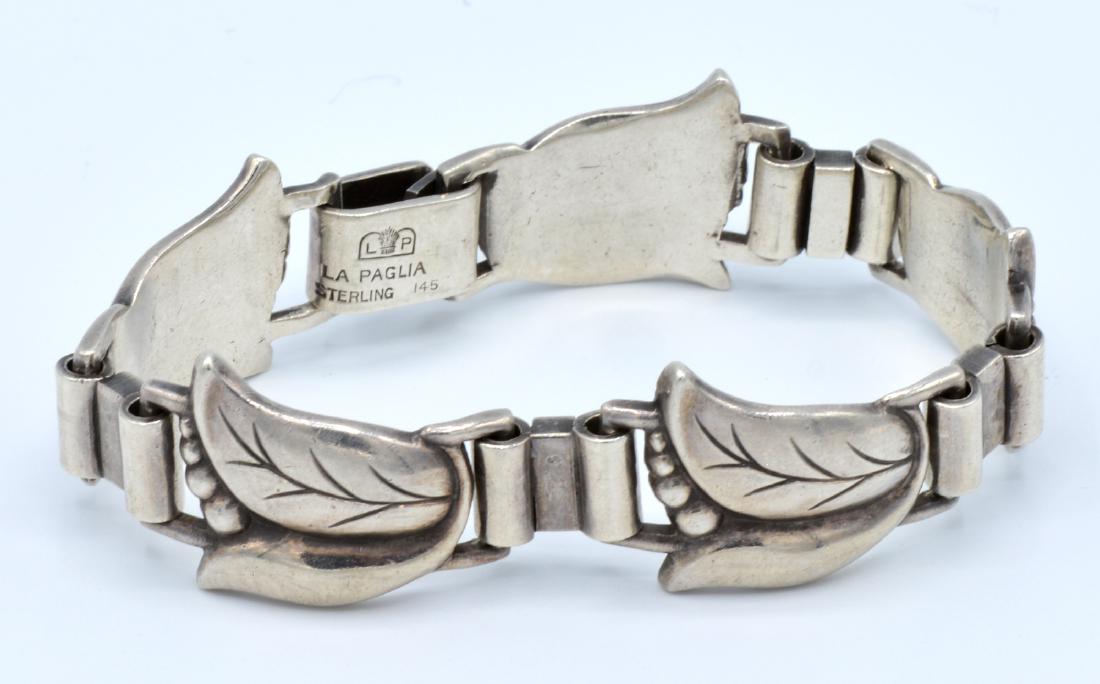 Sterling silver signed "La Paglia" modernist floral (1 of 1)