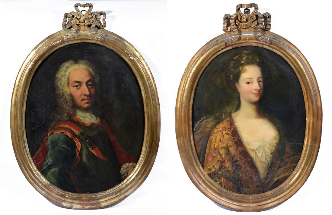 Pair of Louis XlV European Portrait Paintings (1 of 12)