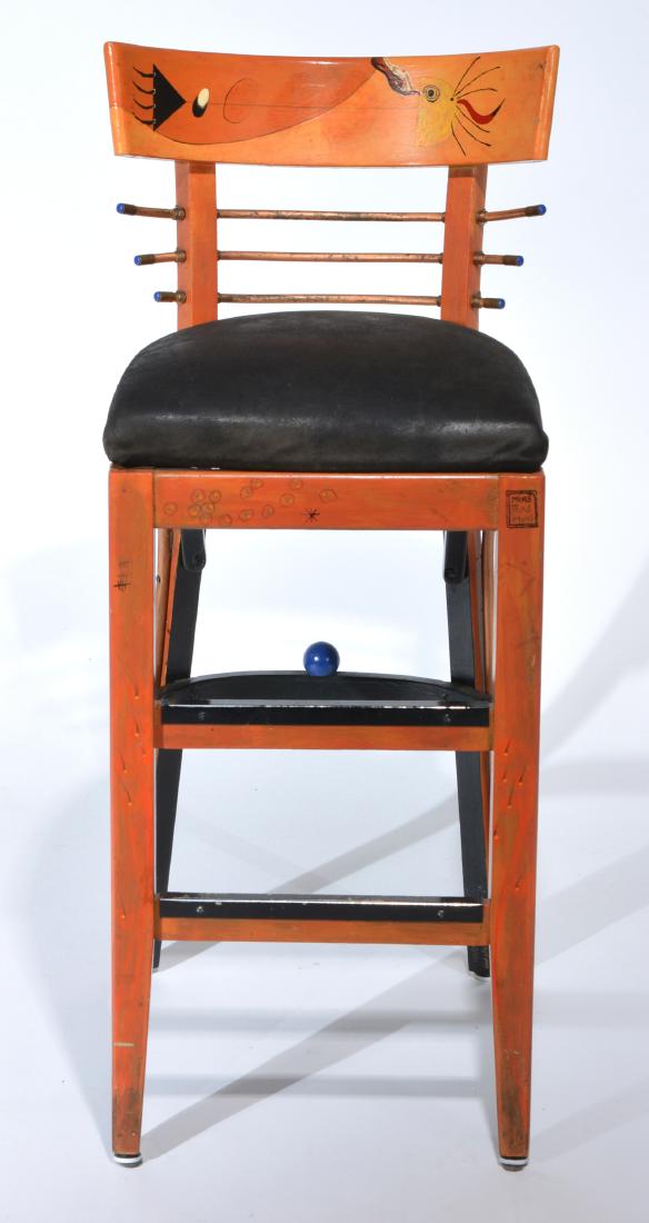 Joan Miro Tribute Stool with Miro inspired designs (1 of 6)