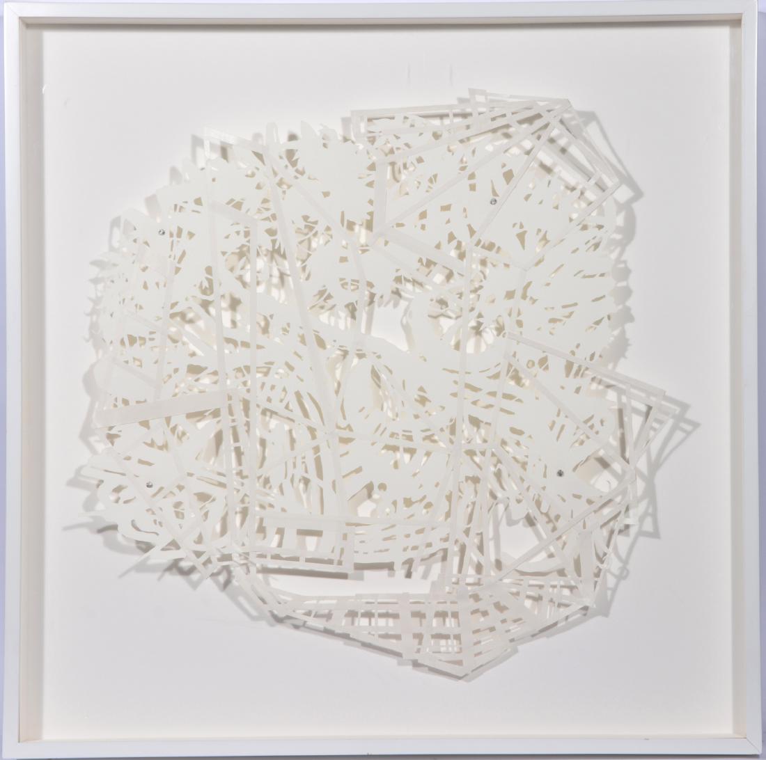 Chris Natrop, "Sub Natural Pile Drive 3", paper cut out (1 of 3)