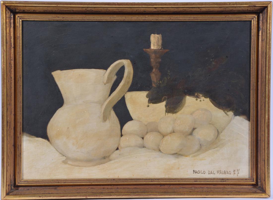 Paolo Dal Fabbro, 1977 , Still Life, Oil/ Board (1 of 3)