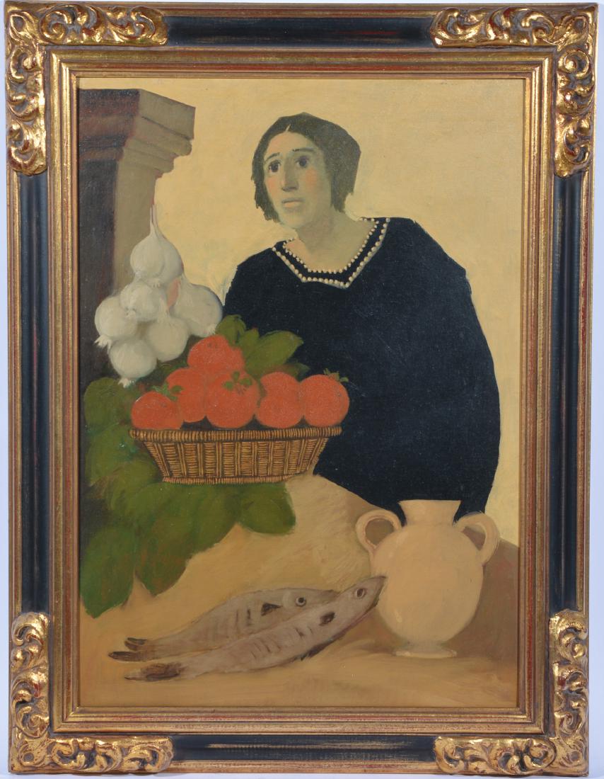 Paolo Dal Fabbro, Woman with two fish, O/B (1 of 3)