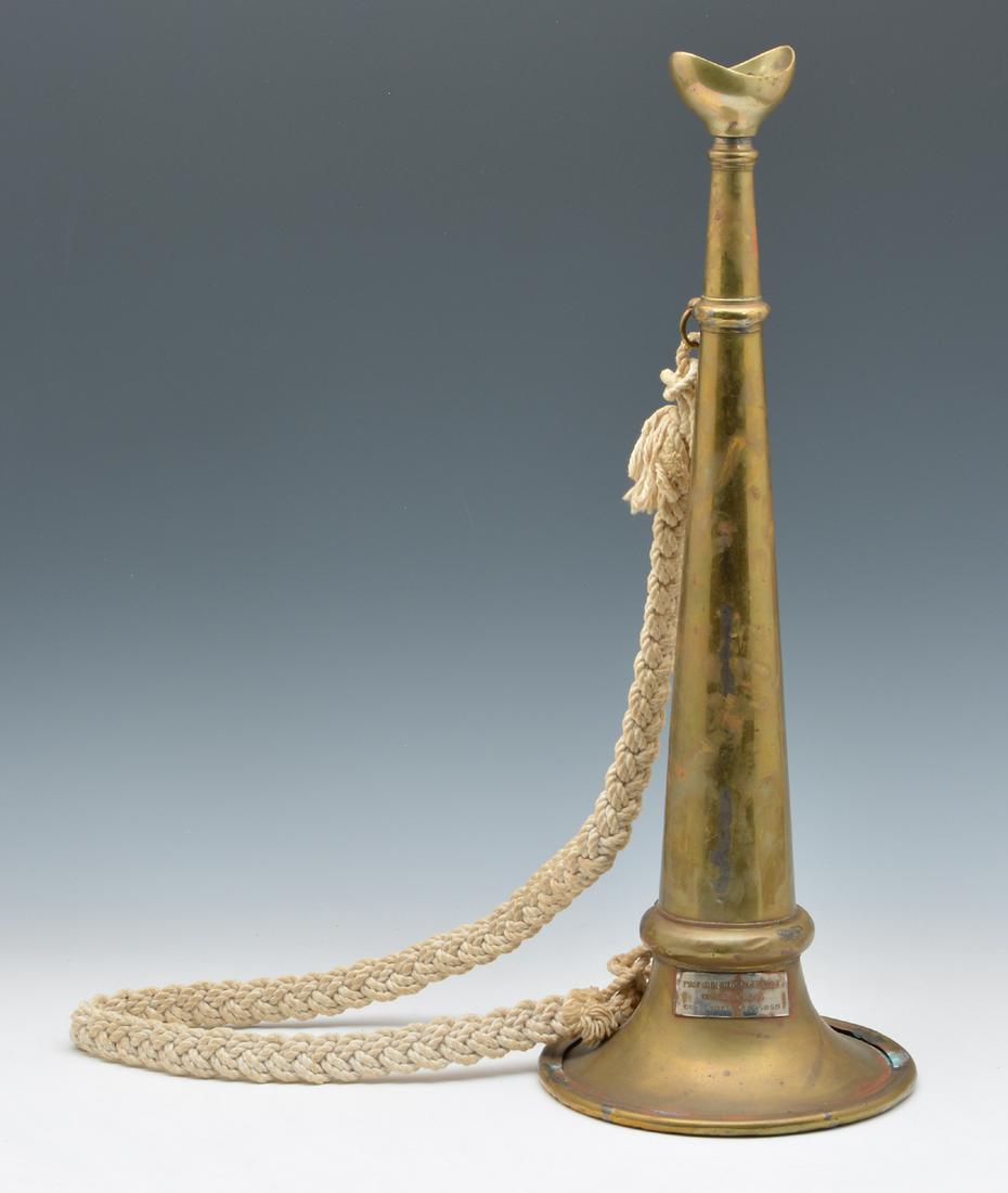Fireman's Brass Speaking Trumpet, Napa Ca. 1859 (1 of 5)