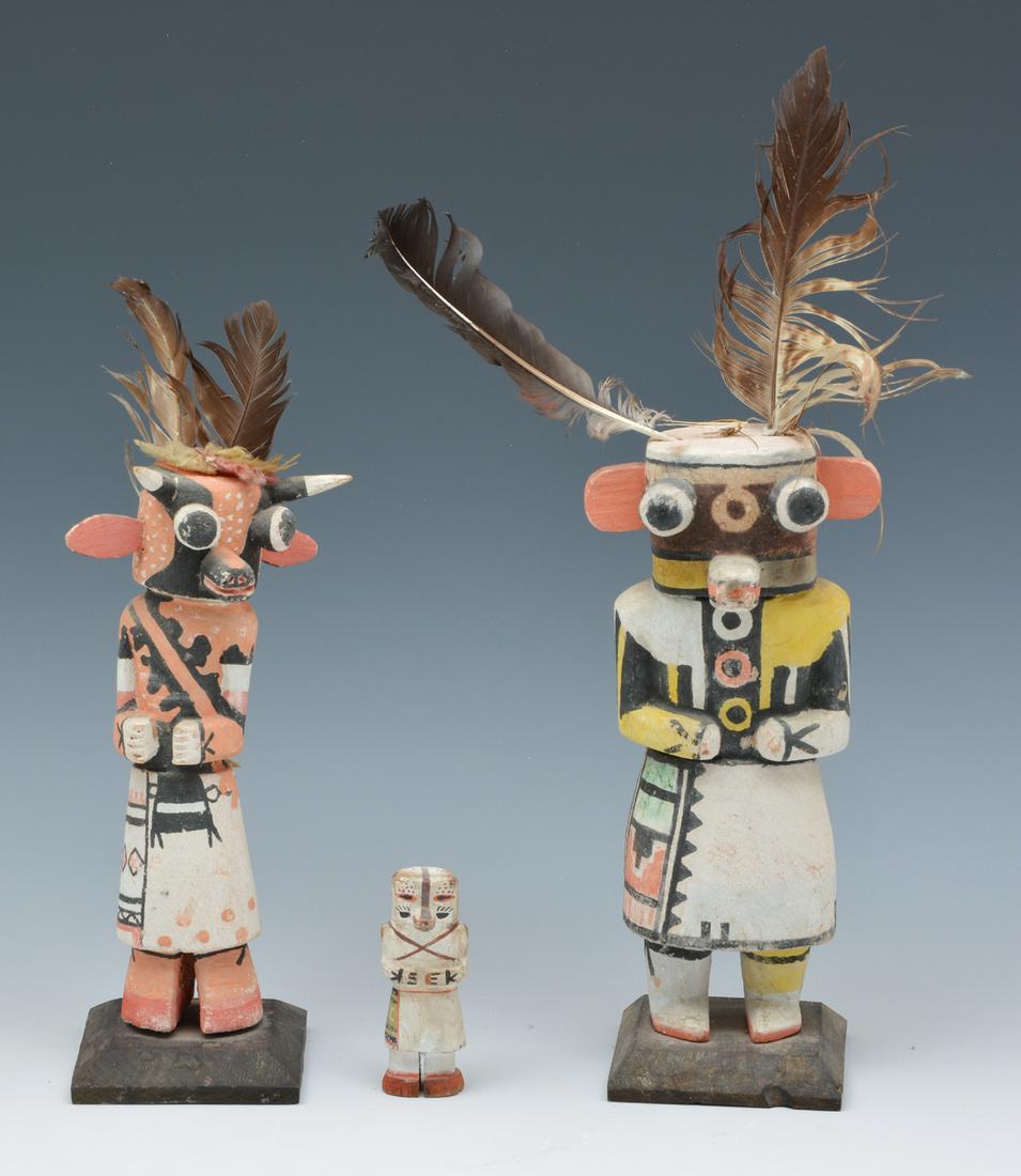Grouping of 3 Vintage Native American Kachina dolls (1 of 3)