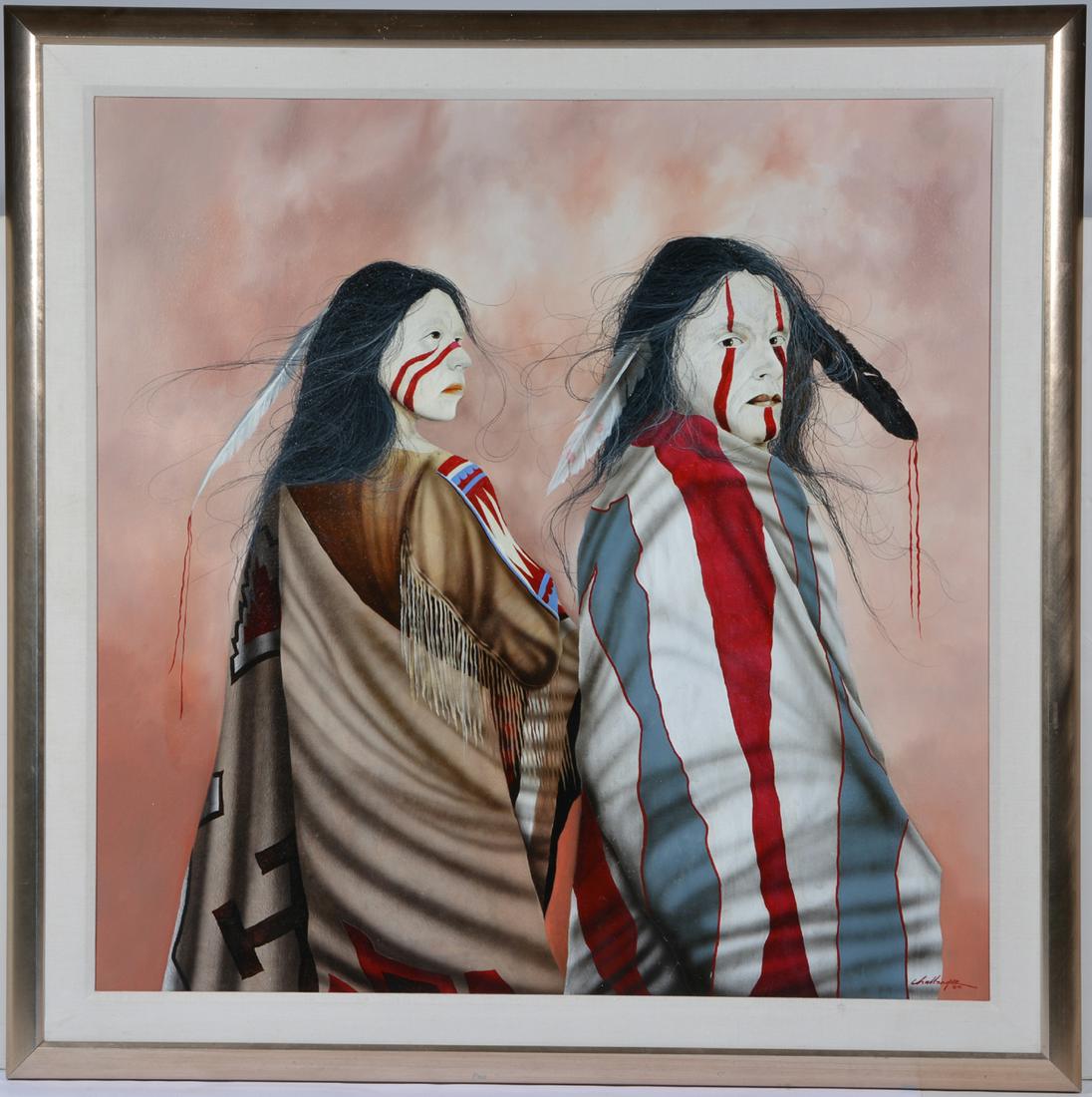 J.D. Challenger, (B. 1951), "They Stand Alone", O/C (1 of 7)