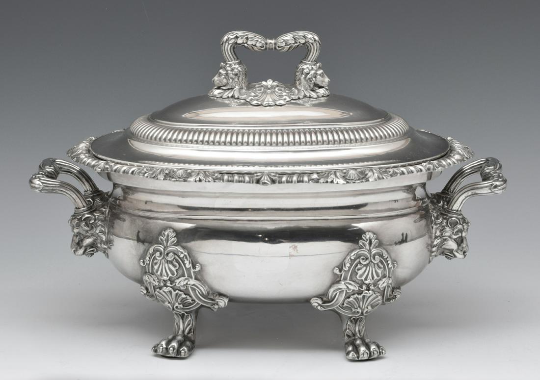 Matthew Bolton Old Sheffield Silver Plate Soup Tureen (1 of 8)