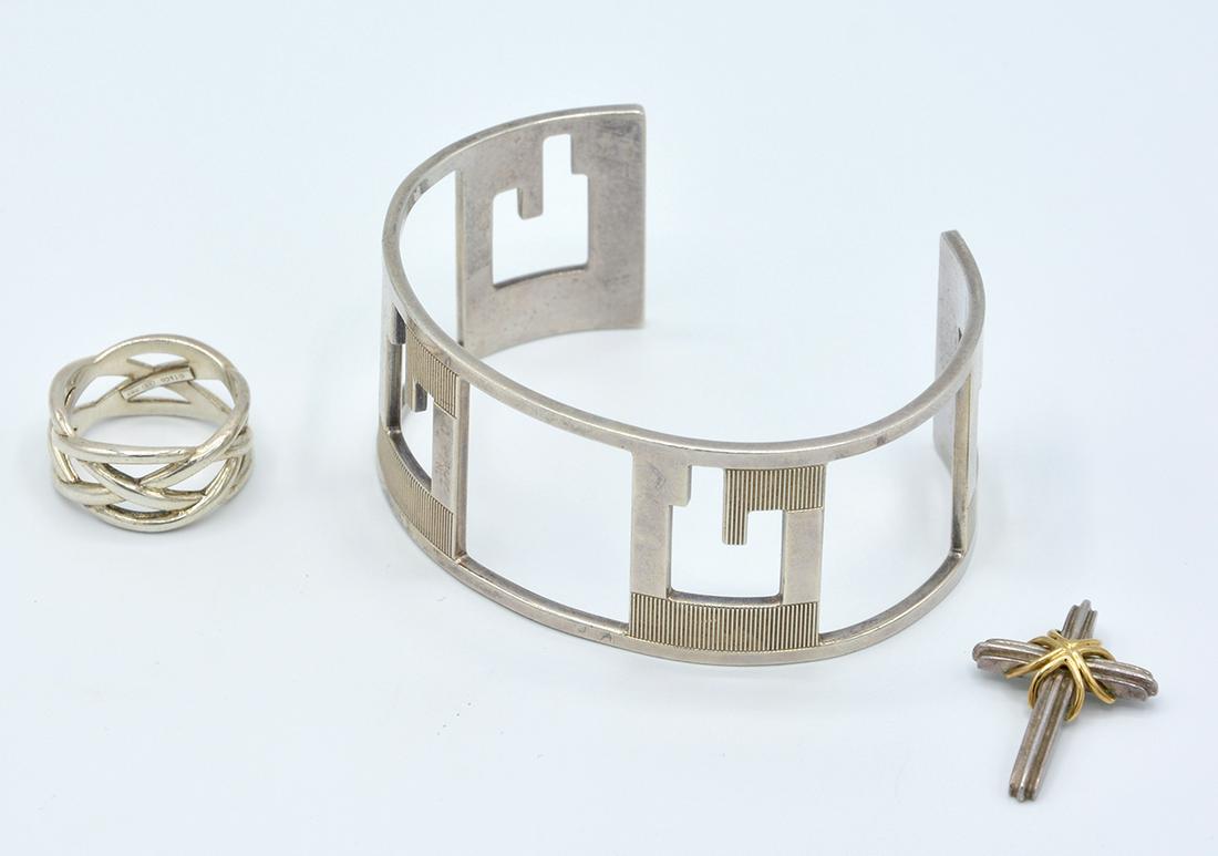Lot of 3: Gucci, Tiffany and Co. including sterling (1 of 1)