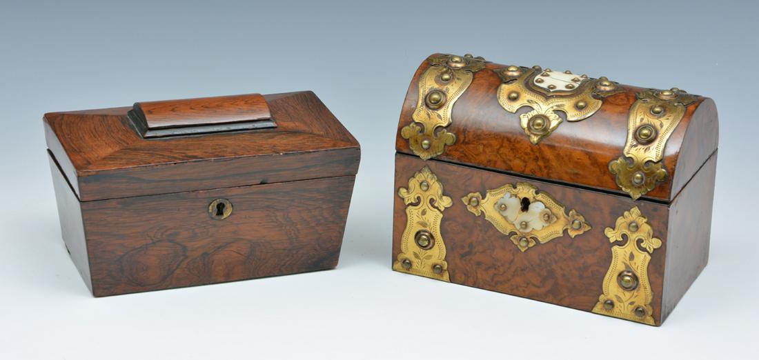 Two English 19th c. Tea Caddys (1 of 2)