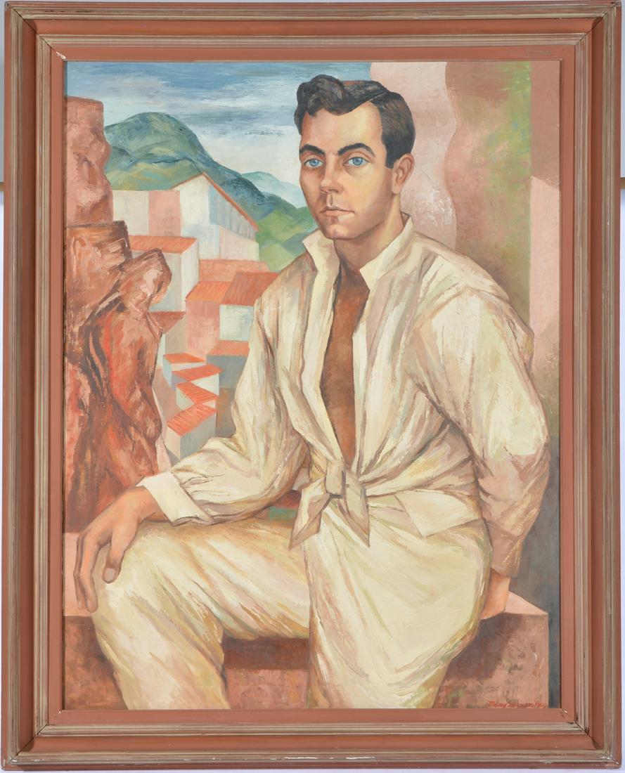 Mary Spencer Nay, Kentucky, 1913-1993, "Charles", oil (1 of 4)