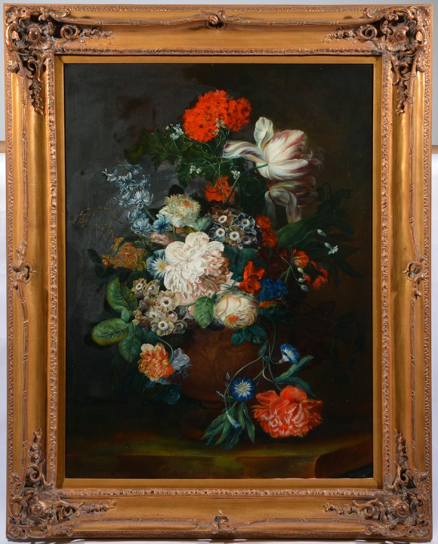 J.R. Lando (Asian, late 20th c), Still Life, o/c (1 of 3)