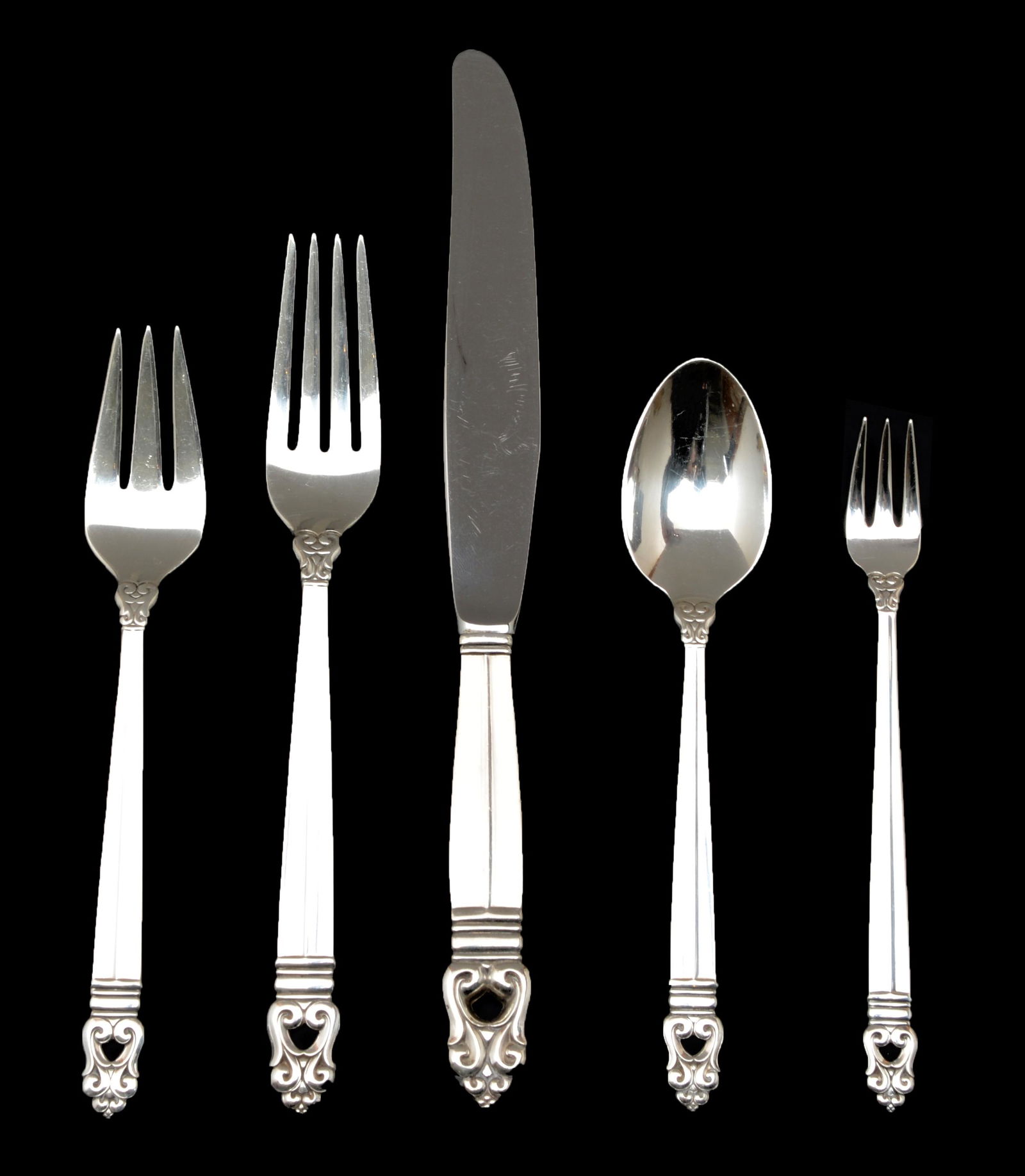 International Royal Danish Sterling Silver Flatware (1 of 3)