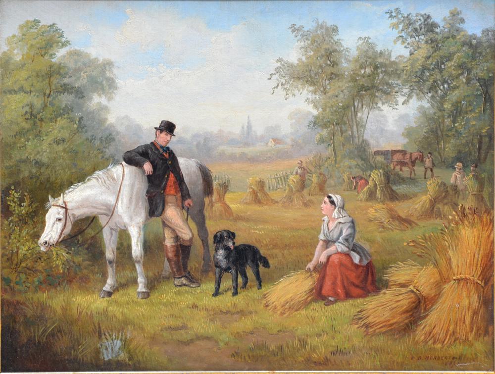 E. B. Herberte, 1879 "After the Ride", oil/ canvas (1 of 4)