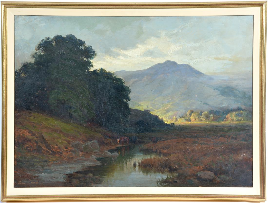 Arthur W. Best, Mt. Tamalpais, oil on canvas (1 of 5)