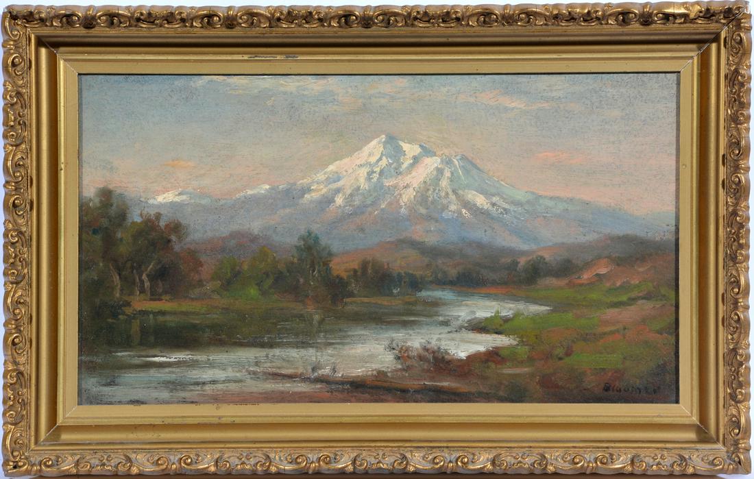 Hiram R. Bloomer, Mt. Shasta from the McCloud River Jun 06, 2020 San Rafael Auction Gallery