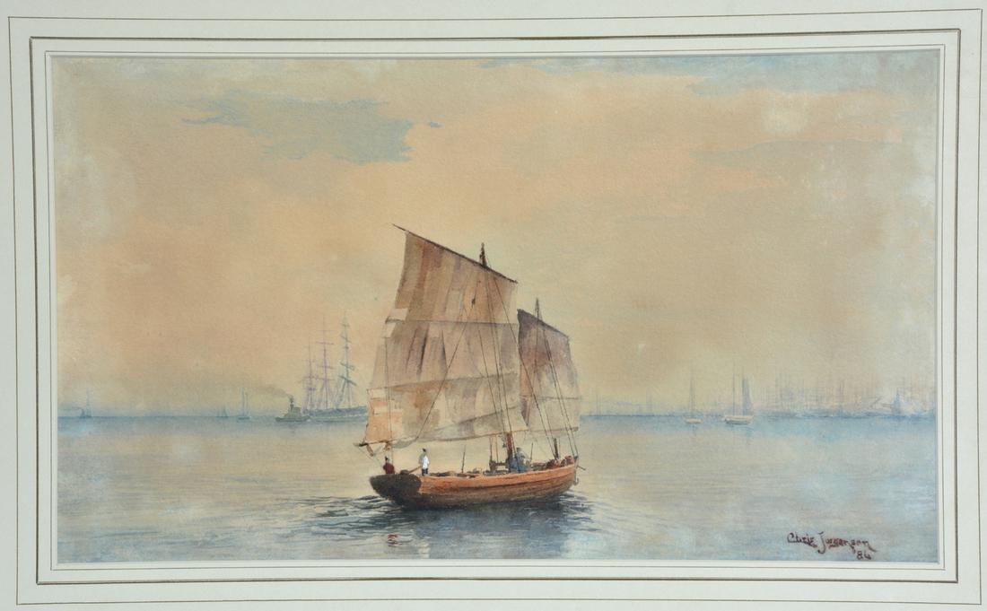 Christian A. Jorgensen, Chinese Shrimp Junk, SF Bay (1 of 4)