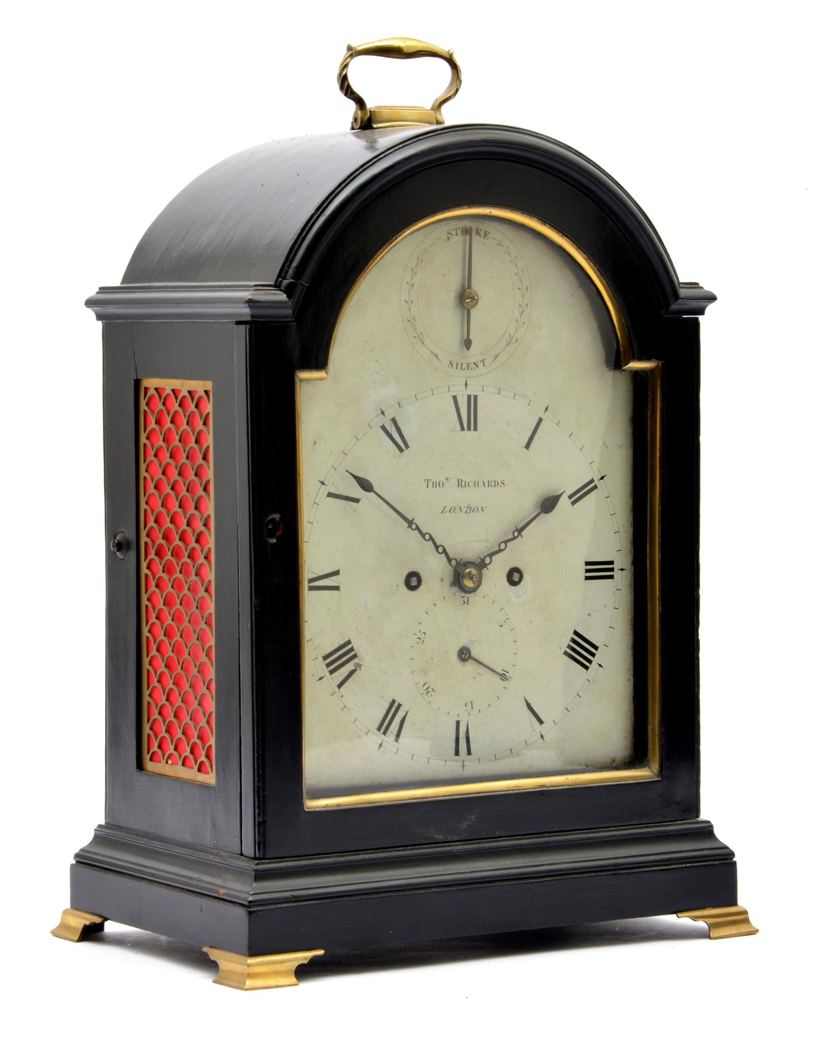 English Bracket Clock, "Thos Richards London" (1 of 5)