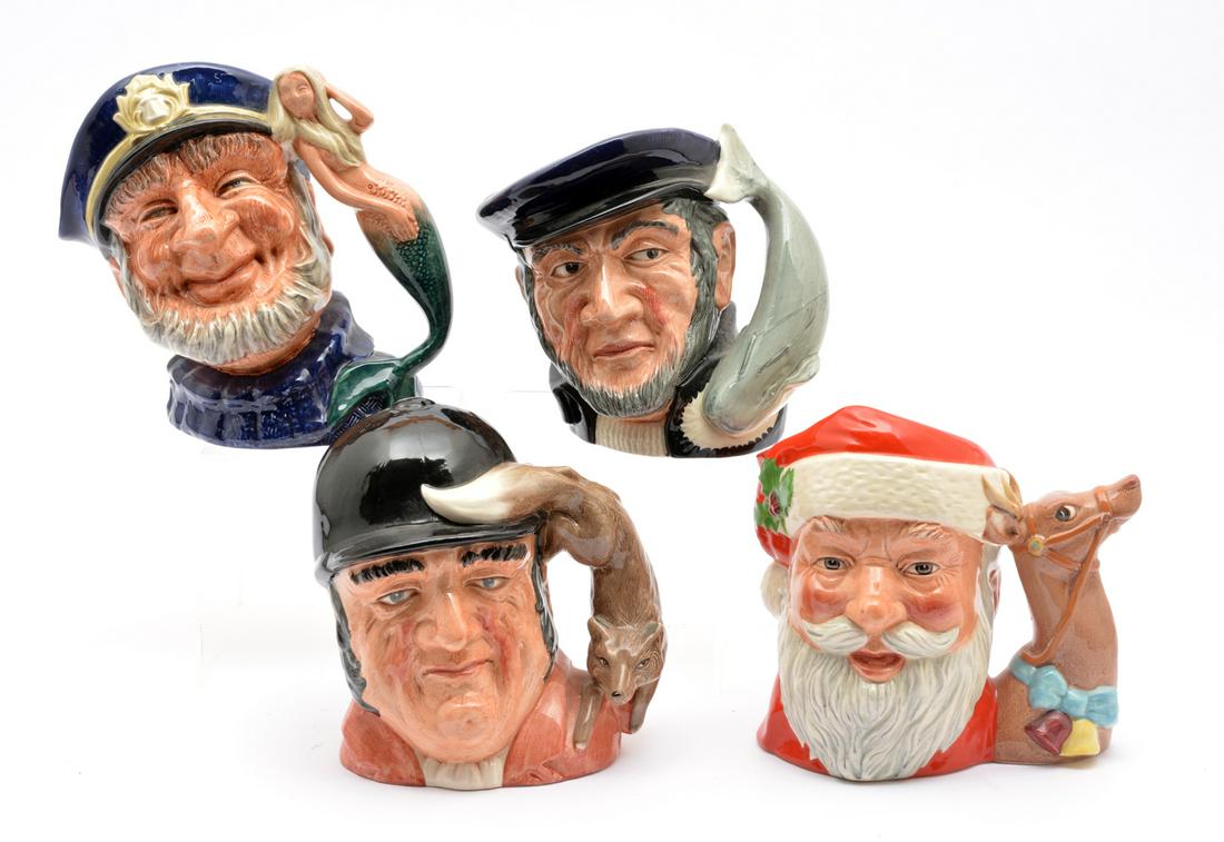 Royal Doulton Toby Jug Grouping (4). (1 of 2)