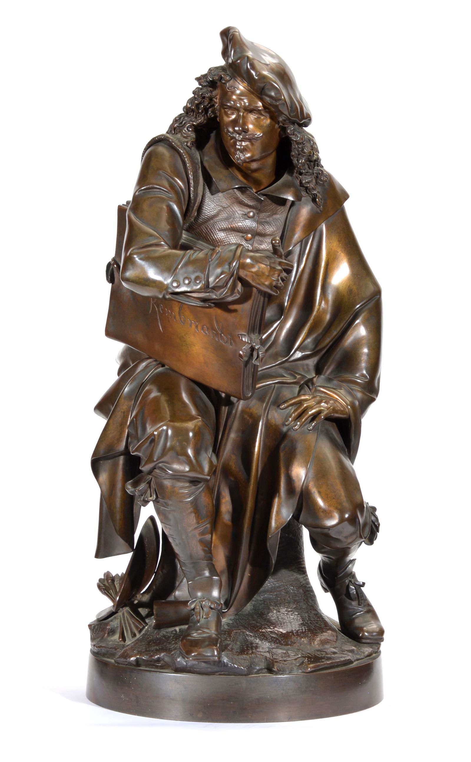 Albert Carrier, Rembrandt Bronze, 25 1/2" (1 of 7)