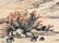 2 Chinese Scroll Paintings, landscape & flowers, - 3
